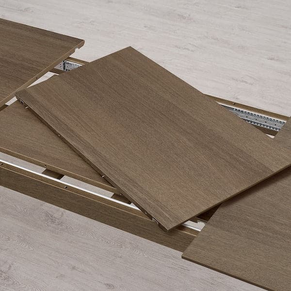 MELLANSEL - Extendable table, brown, 220 / 320x95 cm - best price from Maltashopper.com 89509580