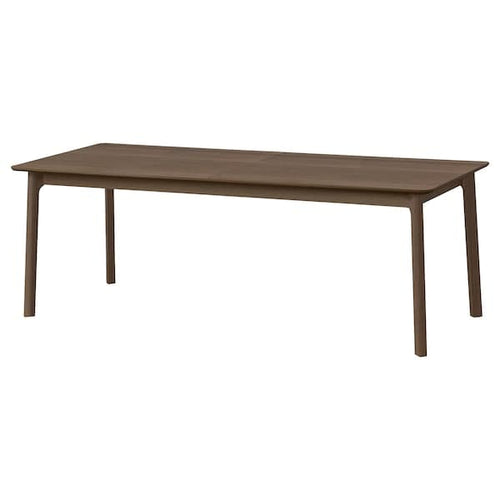 MELLANSEL - Extending table, brown, 220x95x77 cm