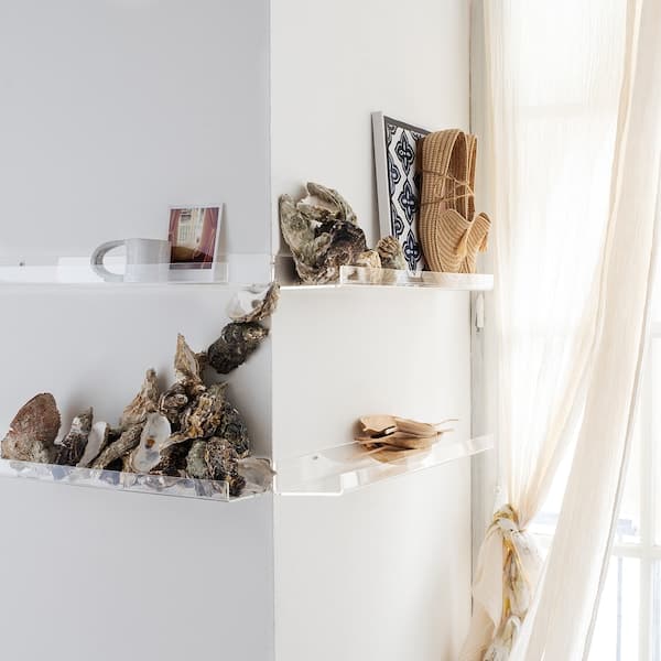 Ikea MELLÖSA - Picture ledge, transparent, 60 cm