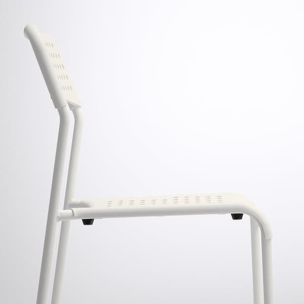 MELLTORP / ADDE - Table and 4 chairs, white, 125 cm - best price from Maltashopper.com 99014376