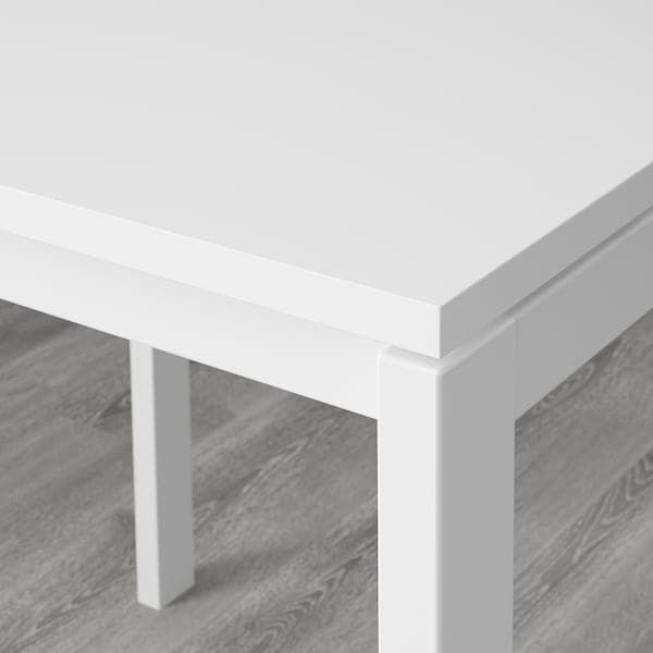 MELLTORP / MARIUS - Table and 2 stools, white/red, 75 cm - best price from Maltashopper.com 89012759