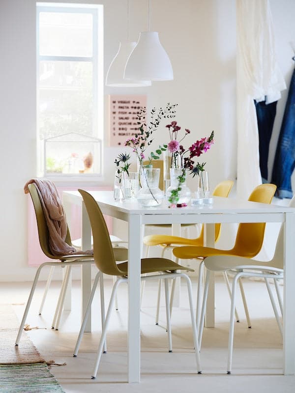 Ikea MELODI - Pendant lamp, white, 28 cm