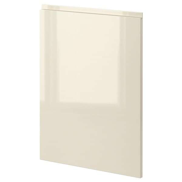 METOD - 1 front for dishwasher, Voxtorp high-gloss light beige, 60 cm