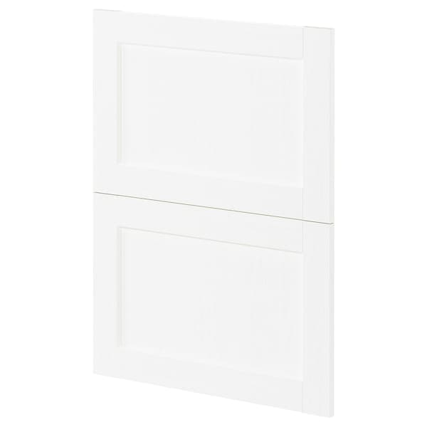 METOD - 2 fronts for dishwasher, Enköping white/wood effect, 60 cm - best price from Maltashopper.com 69473596