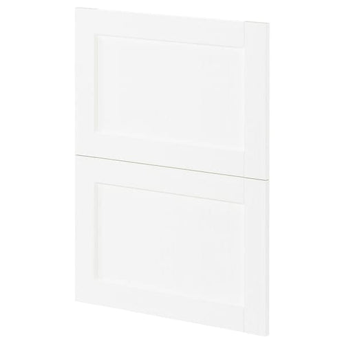 METOD - 2 fronts for dishwasher, Enköping white/wood effect, 60 cm