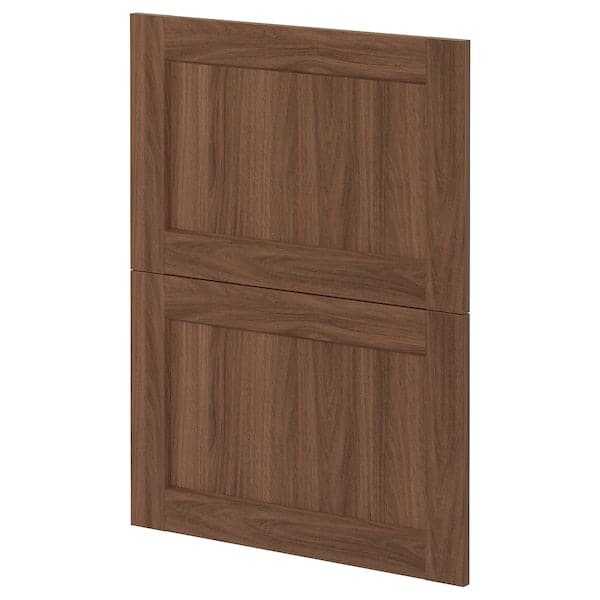 METOD 2 dishwasher fronts, Enköping brown/walnut effect, 60 cm - best price from Maltashopper.com 99475240
