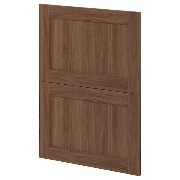 METOD - 2 fronts for dishwasher, Enköping brown/walnut effect, 60 cm