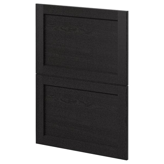 METOD - 2 fronts for dishwasher, Lerhyttan black stained, 60 cm - best price from Maltashopper.com 49449772