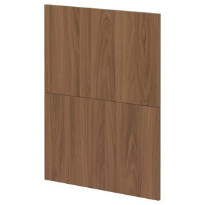 Ikea METOD - 2 fronts for dishwasher, Tistorp brown walnut effect, 60 cm