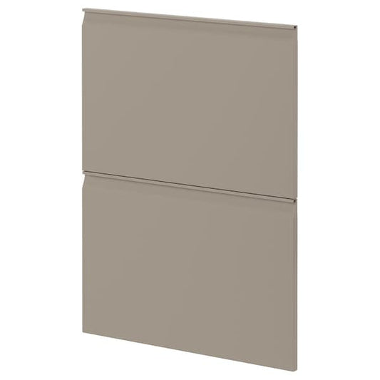 Ikea METOD - 2 fronts for dishwasher, Upplöv matt dark beige, 60 cm