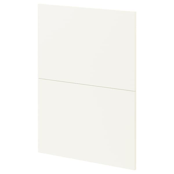 METOD - 2 fronts for dishwasher, Vallstena white, 60 cm - best price from Maltashopper.com 19507240