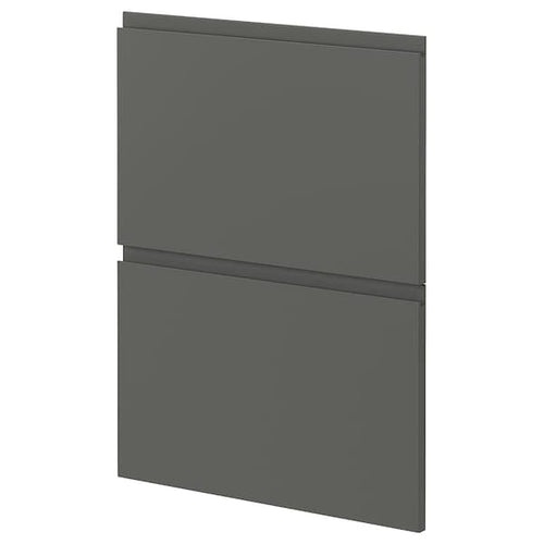 METOD - 2 fronts for dishwasher, Voxtorp dark grey, 60 cm