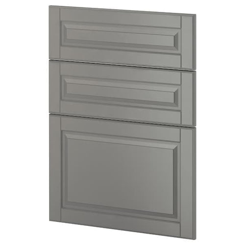 METOD - 3 fronts for dishwasher, Bodbyn grey , 60 cm