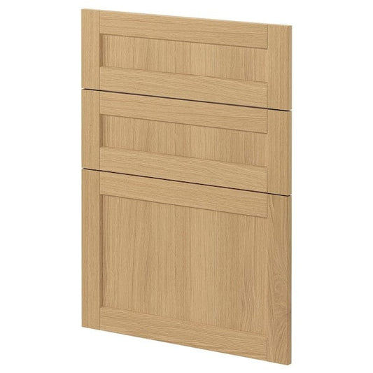 Ikea METOD - 3 fronts for dishwasher, Forsbacka oak, 60 cm