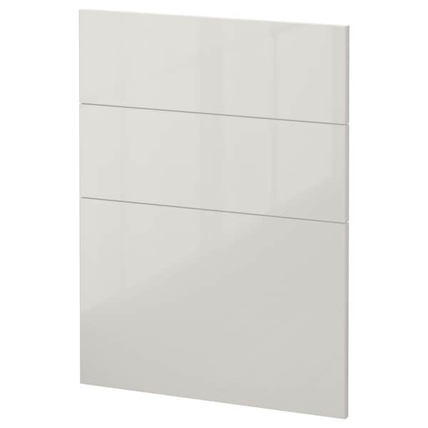 METOD - 3 fronts for dishwasher, Ringhult light grey, 60 cm - best price from Maltashopper.com 89449888