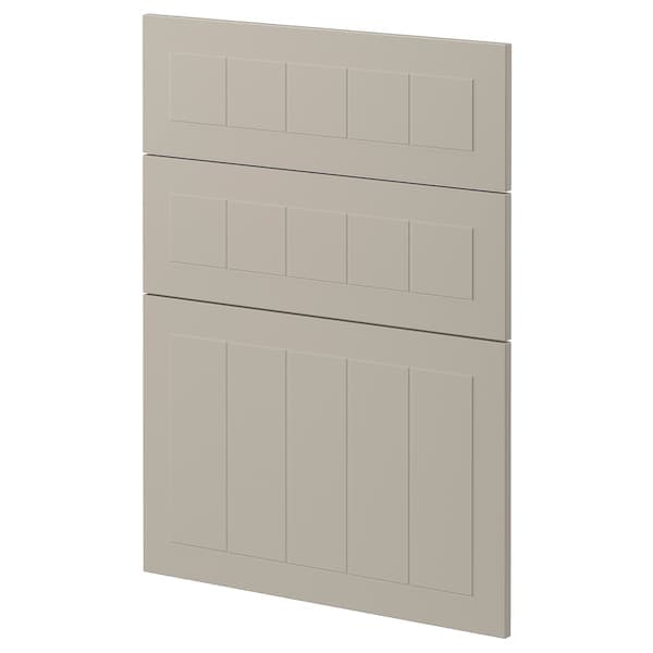 METOD - 3 fronts for dishwasher, Stensund beige , 60 cm - best price from Maltashopper.com 79449836