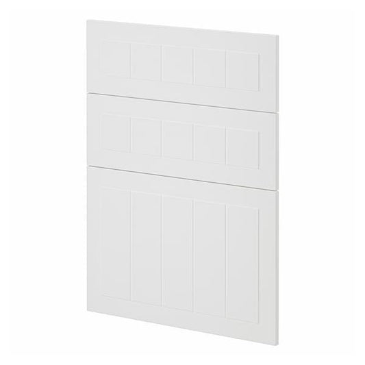 Ikea METOD - 3 fronts for dishwasher, Stensund white , 60 cm