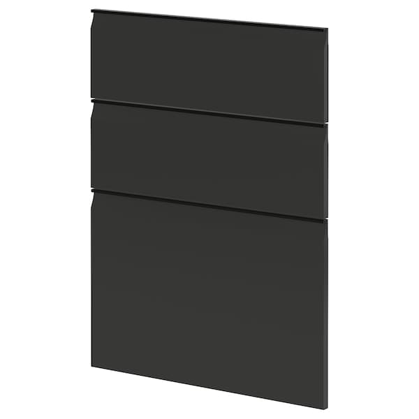 METOD - 3 fronts for dishwasher, Upplöv matt anthracite , 60 cm - best price from Maltashopper.com 69493518