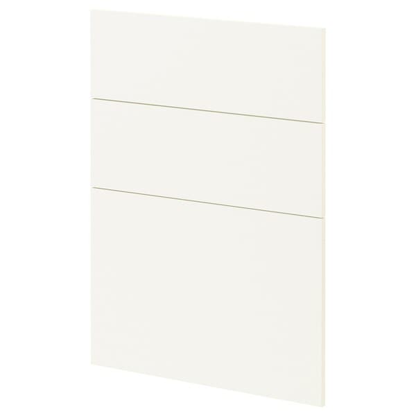 Ikea METOD - 3 fronts for dishwasher, Vallstena white, 60 cm