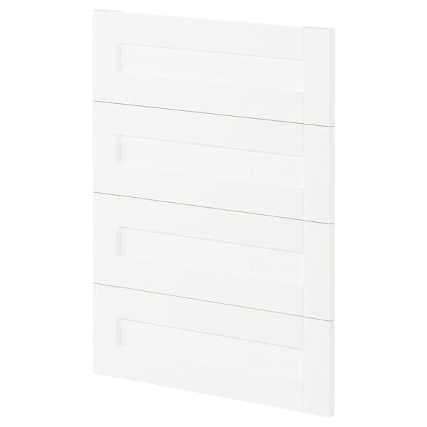 METOD - 4 fronts for dishwasher, Enköping white/wood effect, 60 cm - best price from Maltashopper.com 29473598