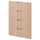 METOD 4 fronts for dishwasher, Fröjered light bamboo, 60 cm