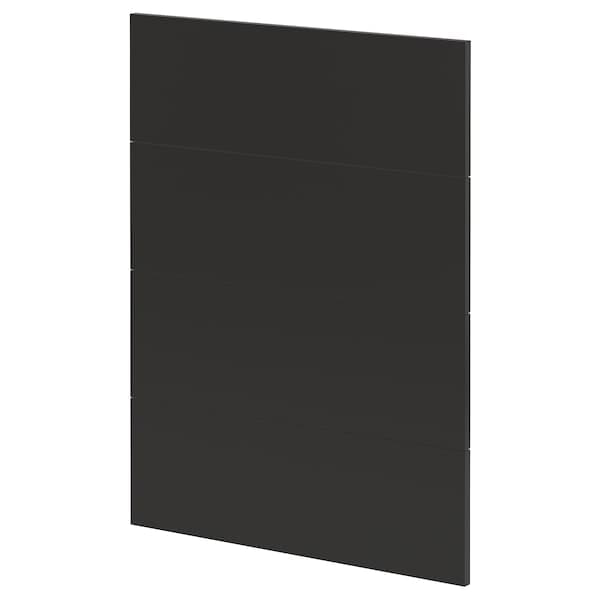 METOD - 4 fronts for dishwasher, Nickebo/matt anthracite, 60 cm