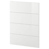 METOD 4 fronts for dishwasher, Ringhult white, 60 cm