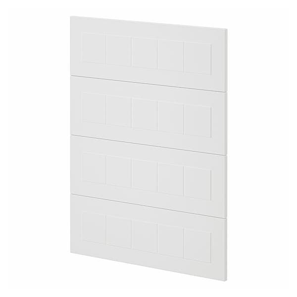 METOD - 4 fronts for dishwasher, Stensund white, 60 cm