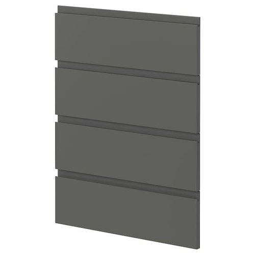 METOD - 4 fronts for dishwasher, Voxtorp dark grey, 60 cm