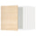 METOD - METOD Top cabinet, white/Askersund light ash effect, 40x40 cm