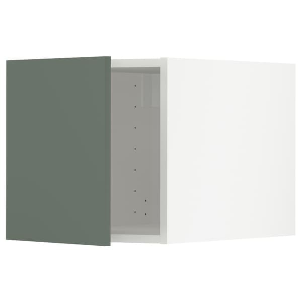 METOD - Top cabinet, white/Bodarp grey-green