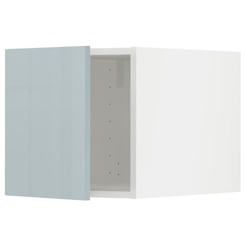 METOD - METOD Top cabinet, white/Kallarp light grey-blue, 40x40 cm