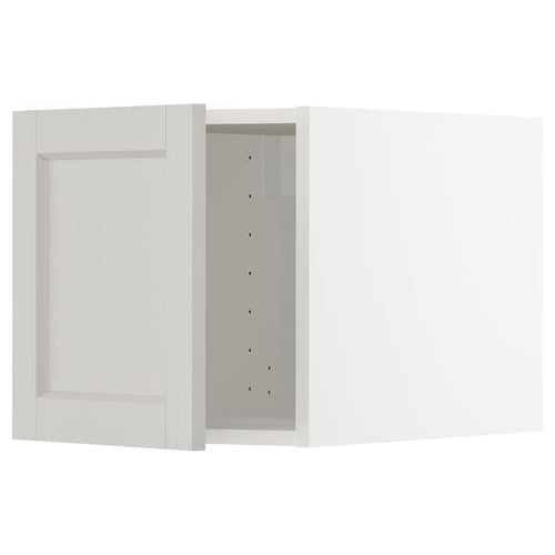 METOD - Top cabinet, white/Lerhyttan light grey , 40x40 cm