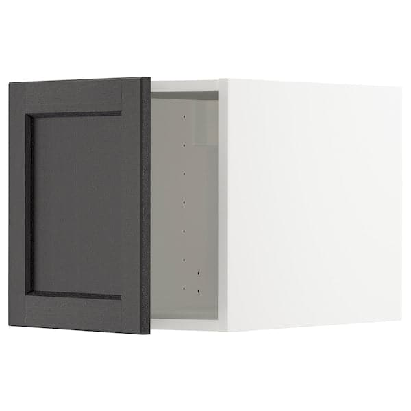 METOD - Top cabinet, white/Lerhyttan black stained , 40x40 cm