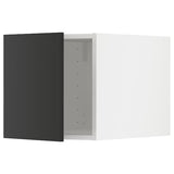 METOD top cabinet, white/Nickebo matt anthracite, 40x40 cm