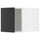 METOD - METOD Top cabinet, white/Nickebo matt anthracite, 40x40 cm