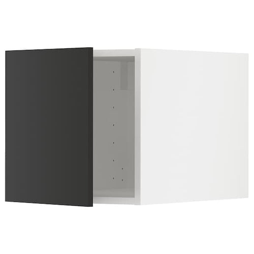 METOD - Top cabinet, white/Nickebo matt anthracite, 40x40 cm