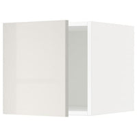 METOD top cabinet, white/Ringhult light grey, 40x40 cm