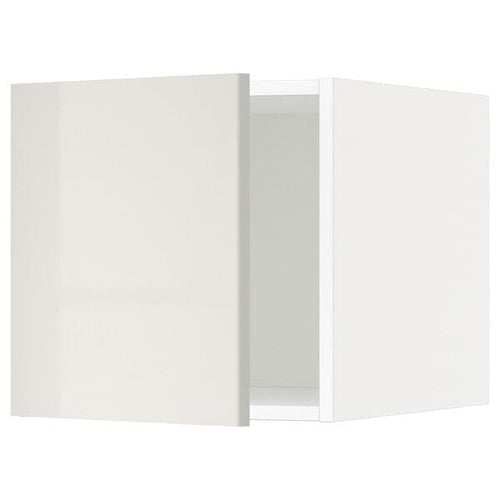 METOD - METOD Top cabinet, white/Ringhult light grey, 40x40 cm