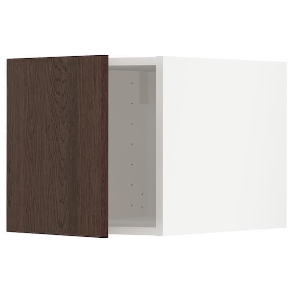 METOD - Top cabinet, white/Sinarp brown , 40x40 cm - best price from Maltashopper.com 89454573