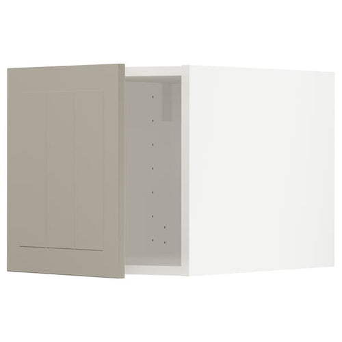 METOD - METOD Top cabinet, white/Stensund beige, 40x40 cm