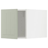METOD top cabinet, white/Stensund light green, 40x40 cm