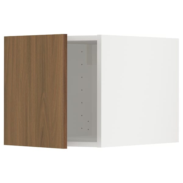 Ikea METOD - Top cabinet, white/Tistorp brown walnut effect, 40x40 cm