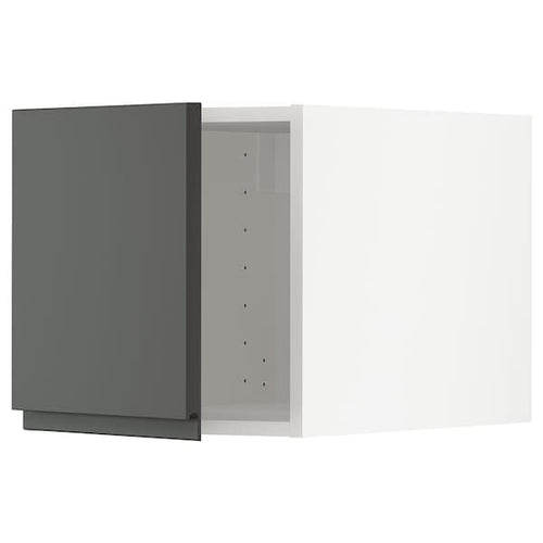 METOD - Top cabinet, white/Voxtorp dark grey, 40x40 cm
