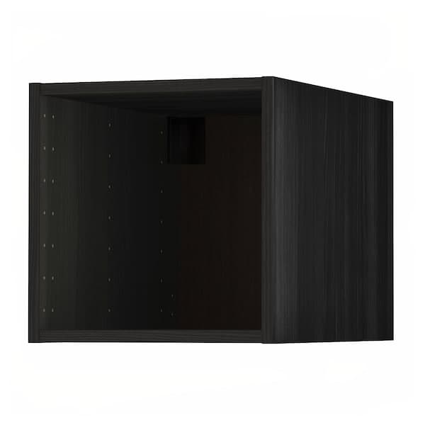 METOD - Top cabinet, wood effect black, 40x60x40 cm - best price from Maltashopper.com 50224074