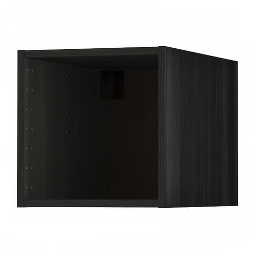 METOD - Top cabinet, wood effect black, 40x60x40 cm