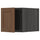 METOD - METOD Top cabinet, black Enköping/brown walnut effect, 40x40 cm