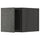 METOD top cabinet, black/Kalhyttan dark grey concrete effect, 40x40 cm