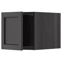 METOD - Top cabinet, black/Lerhyttan black stained, 40x40 cm - best price from Maltashopper.com 69459166