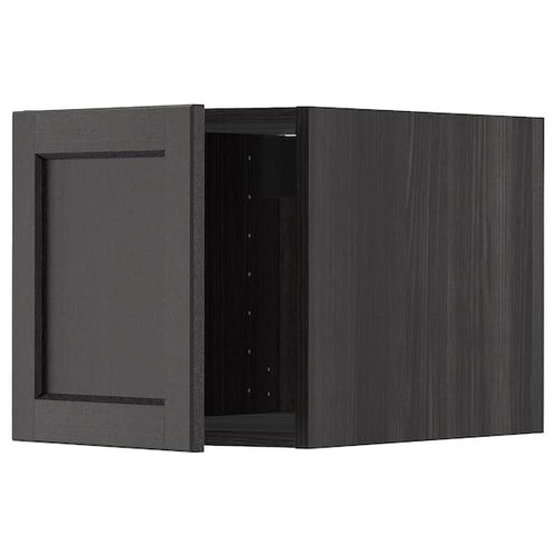 METOD - Top cabinet, black/Lerhyttan black stained, 40x40 cm